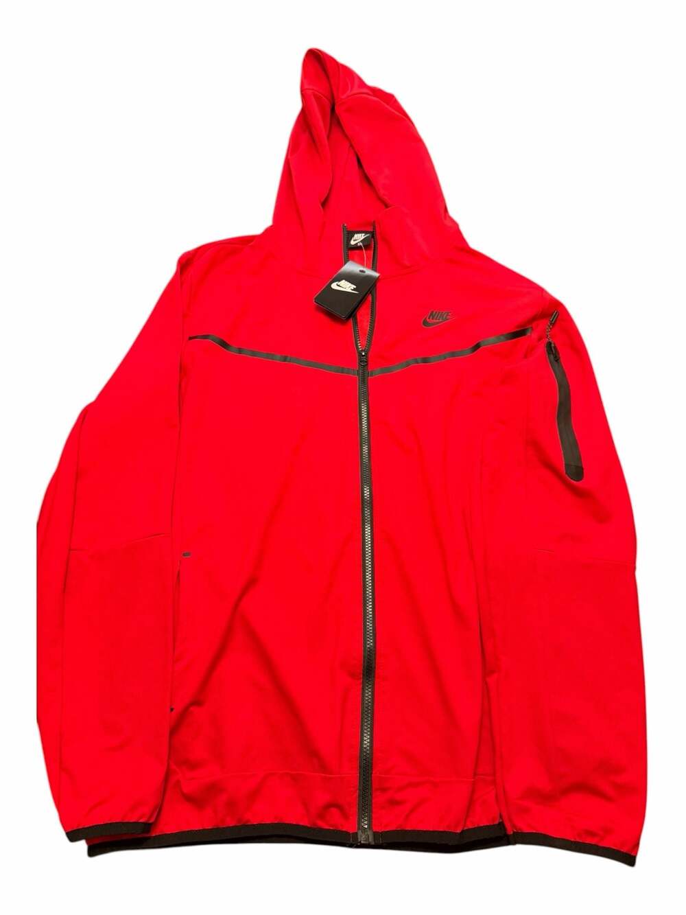 Nike Tech Full Zip Windrunner Hoodie 'Gym Red/Black 3xl